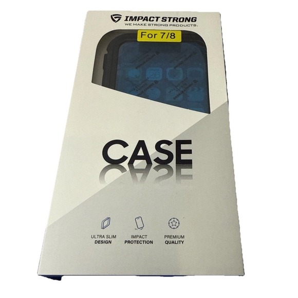 Impact Strong iPhone Protective Case For 7/8 Black NEW In Box - Picture 1 of 4